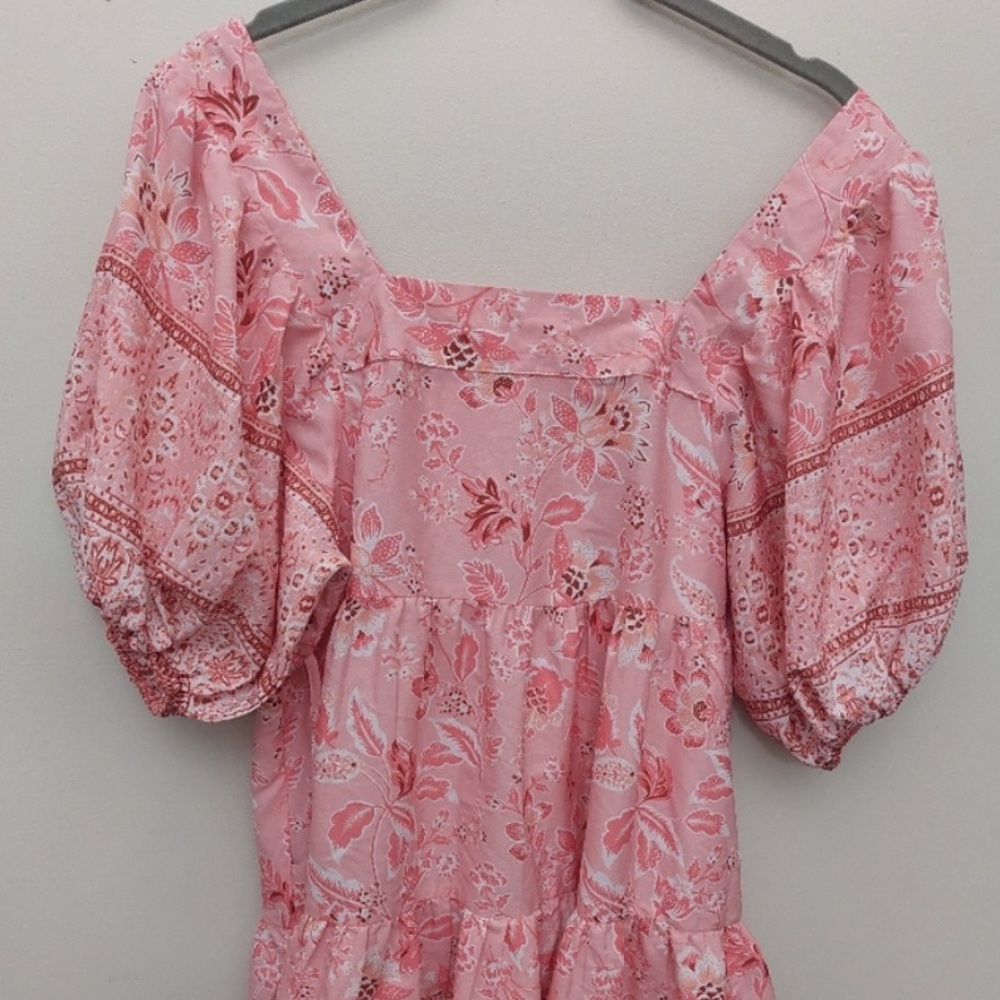 Floral Pink Mini Dress